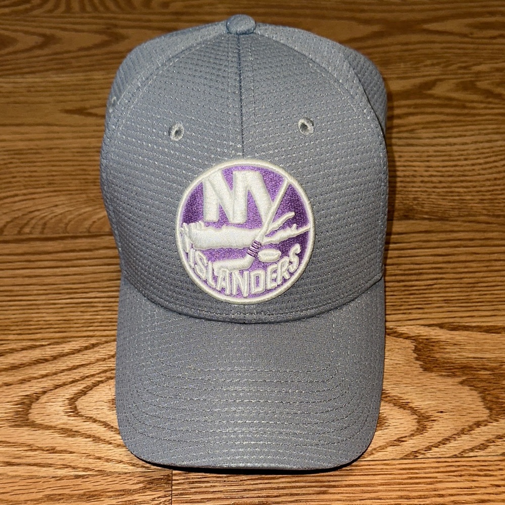 NY Islanders Hockey Fights Cancer Fitted Hat